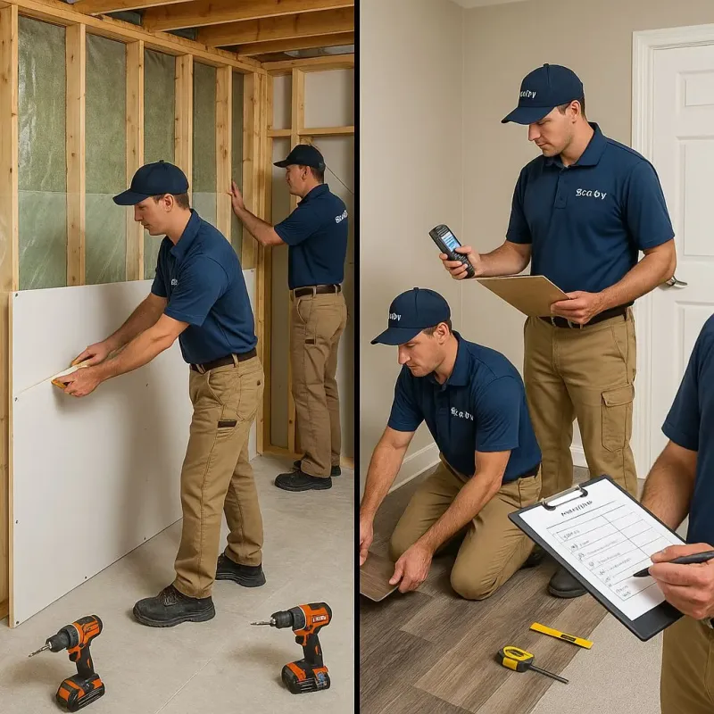 Repairs and Reconstruction process in Gibson County, IN